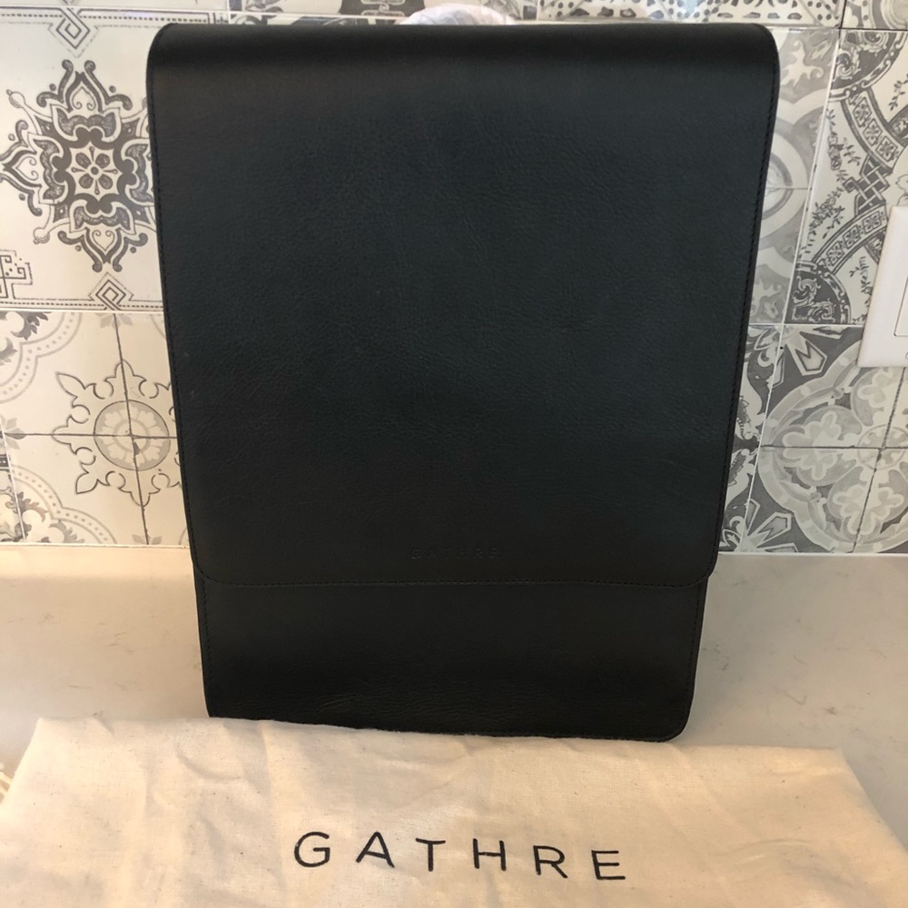 Gathre leather backpack baby bag